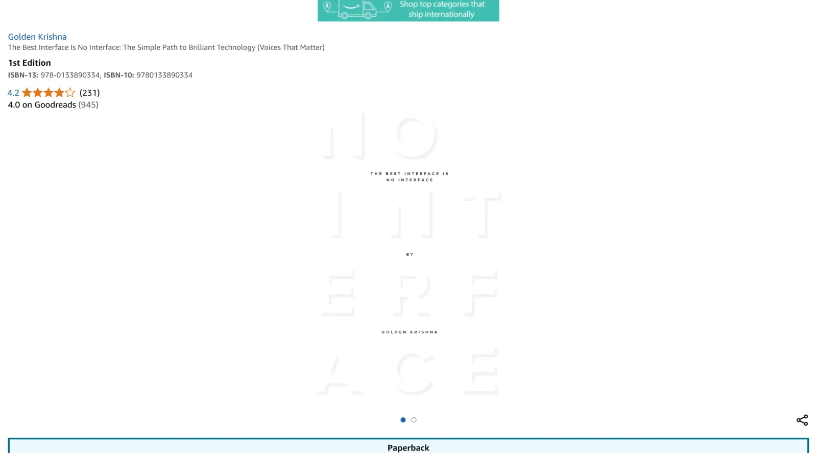 The Best Interface Is No Interface: The simple path to brilliant technology screenshot