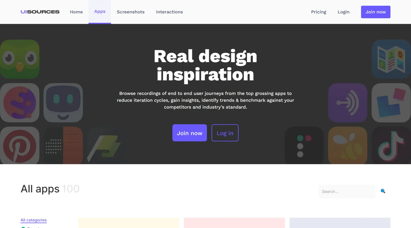 UI Sources screenshot