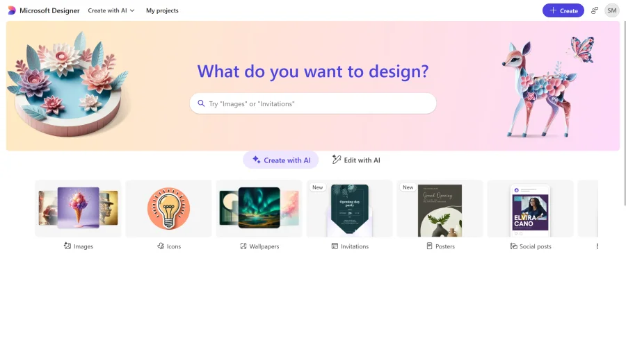 Microsoft Designer for Web