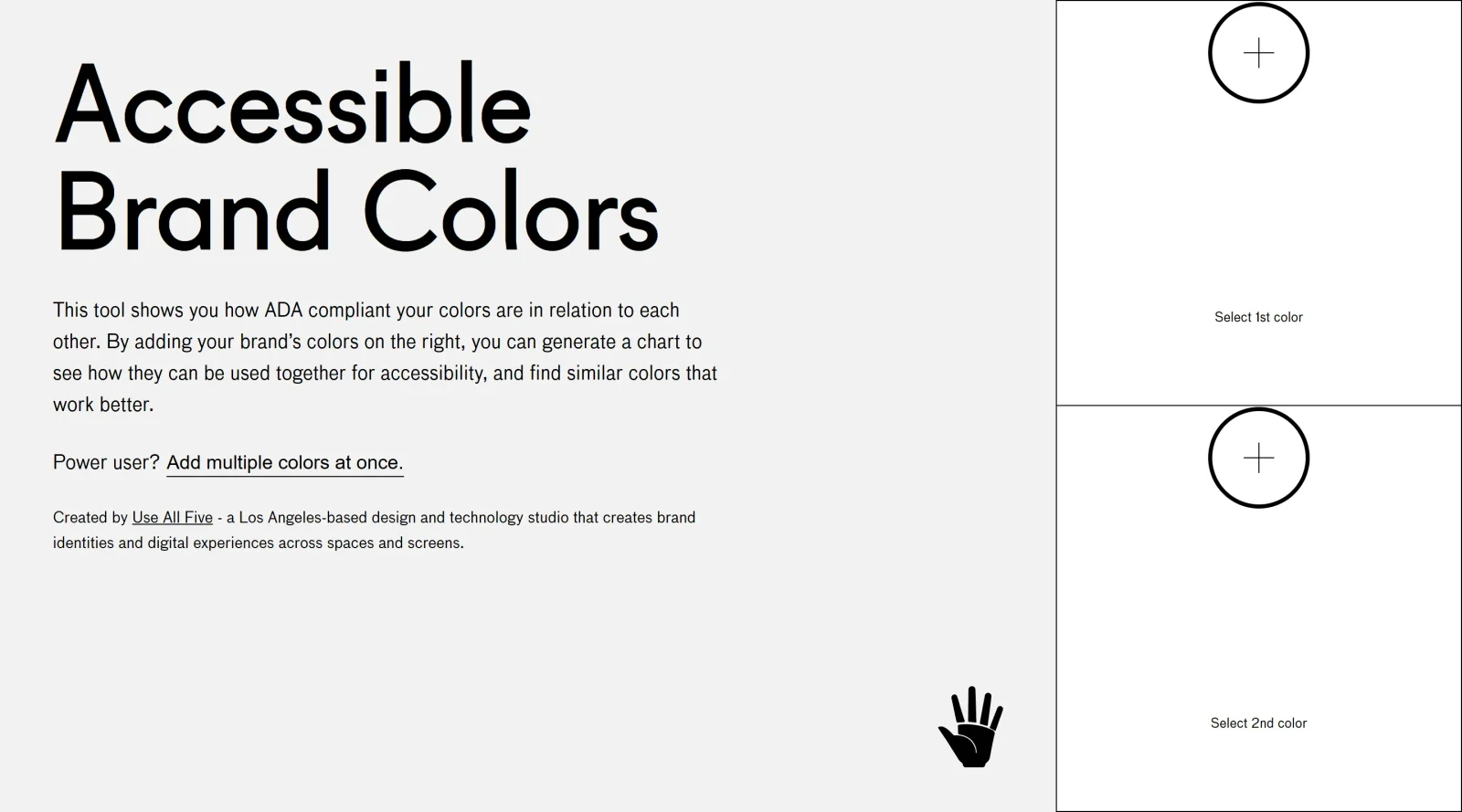 Accessible Brand Colors screenshot