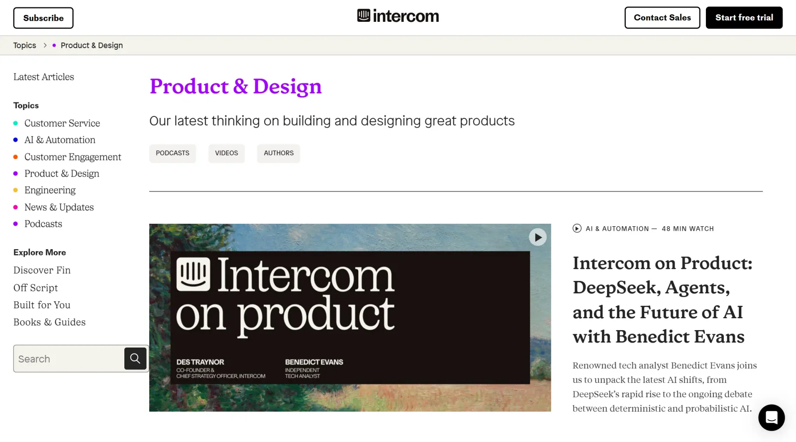 Inside Intercom screenshot