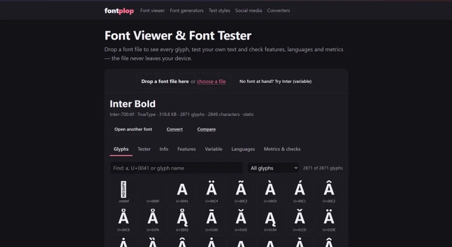 FontPlop