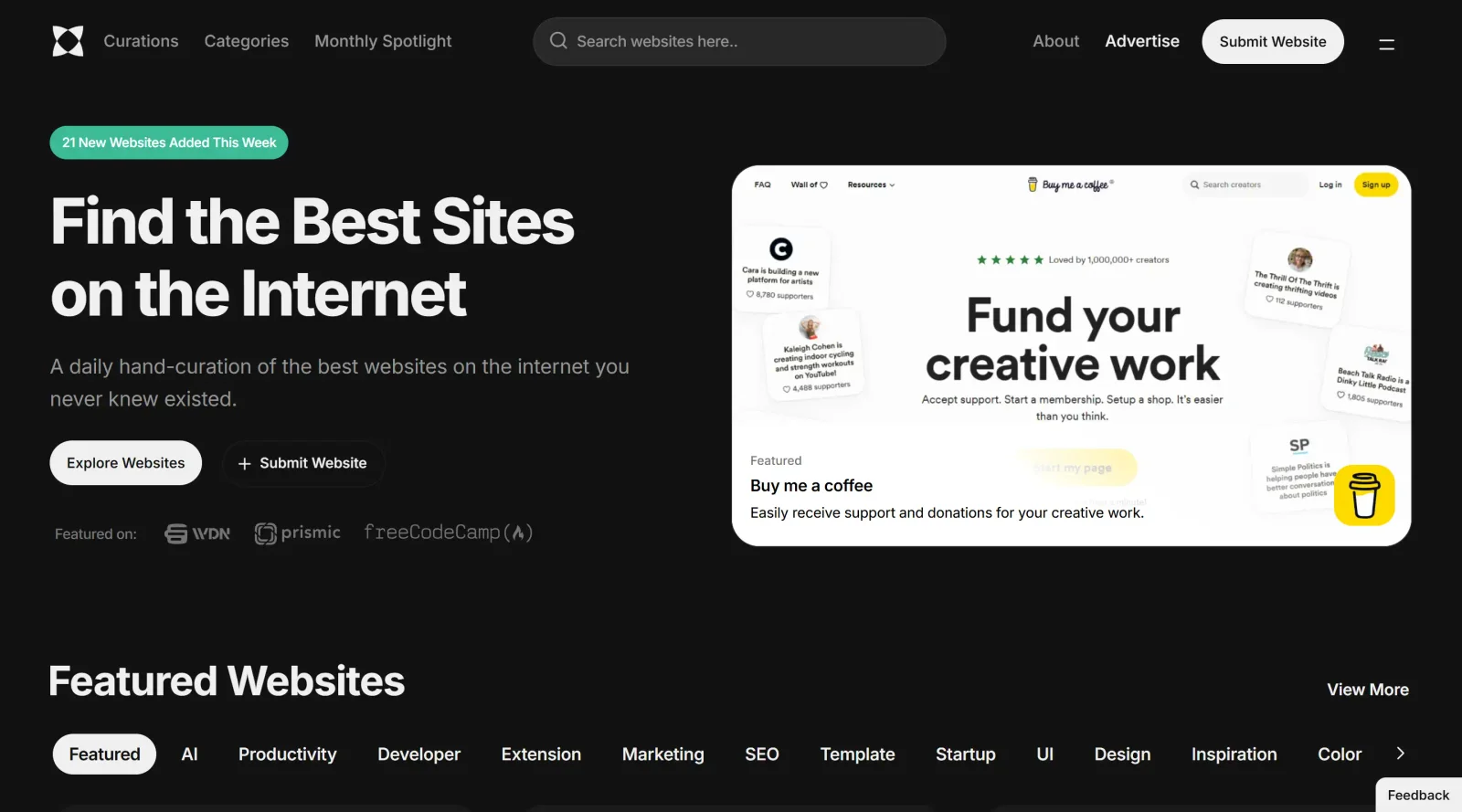 WebCurate screenshot