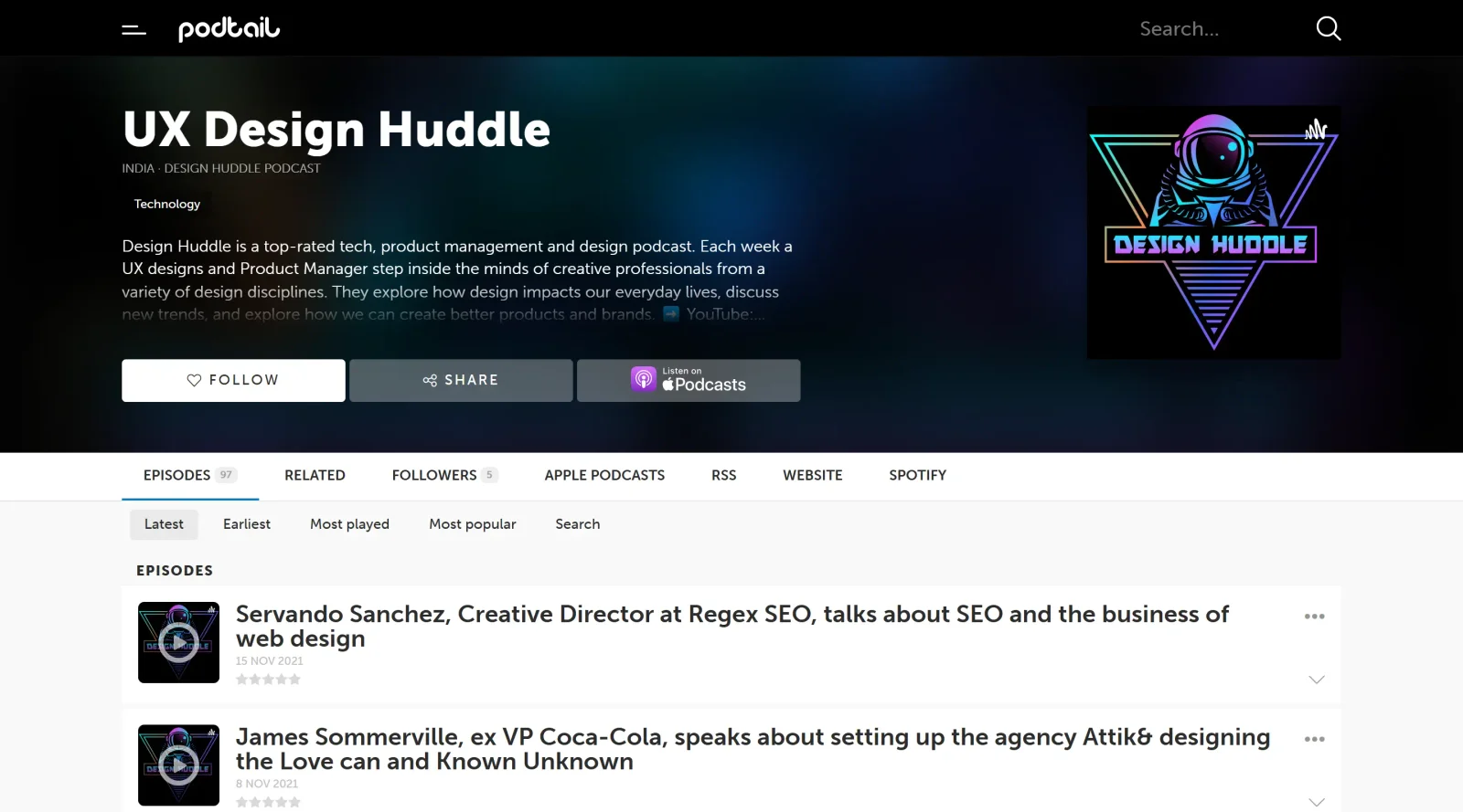 Design Huddle screenshot