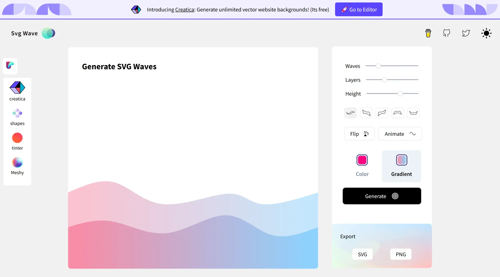 SVG Waves screenshot