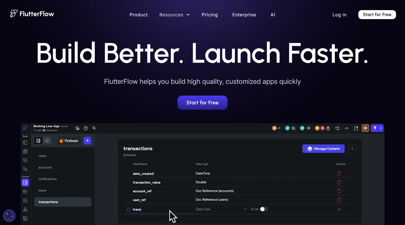 FlutterFlow screenshot
