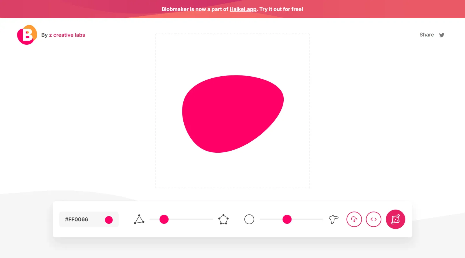 Blobmaker screenshot