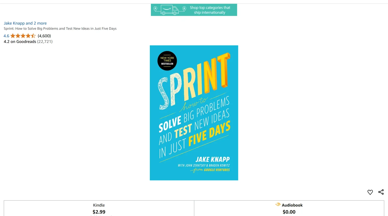 Sprint: How to Solve Big Problems and Test New Ideas in Just Five Days screenshot