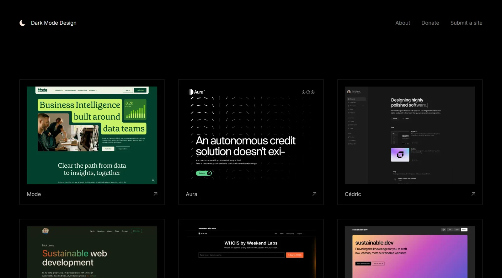 Dark Mode Design screenshot