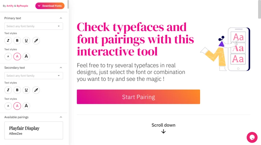 Font Pairings By People