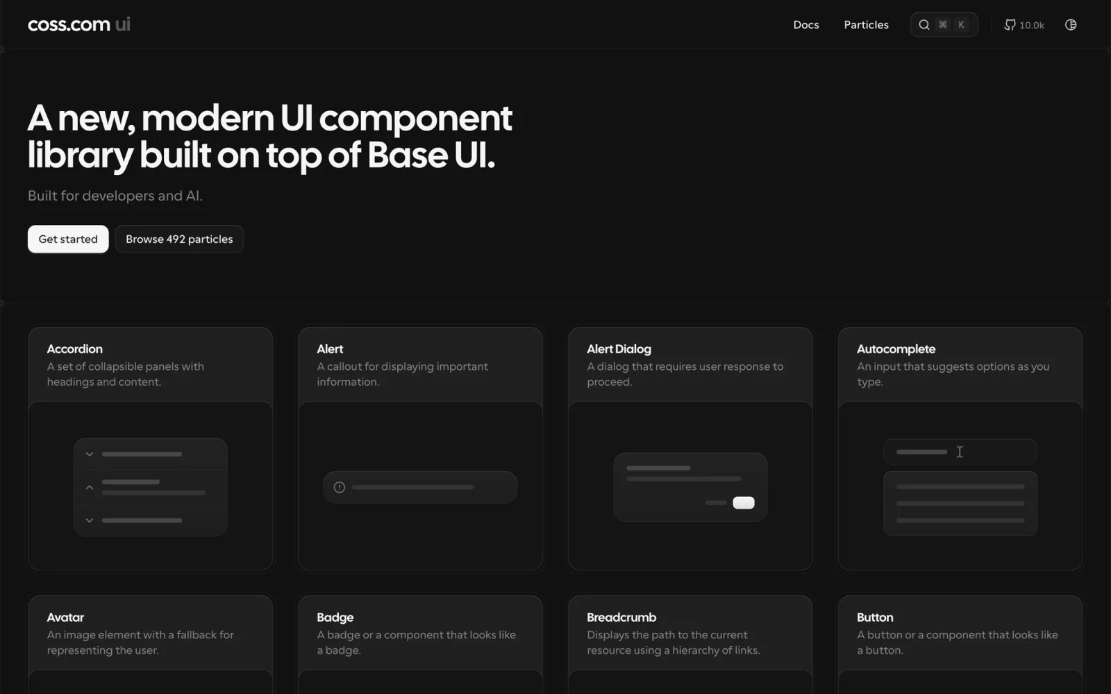 Origin UI screenshot