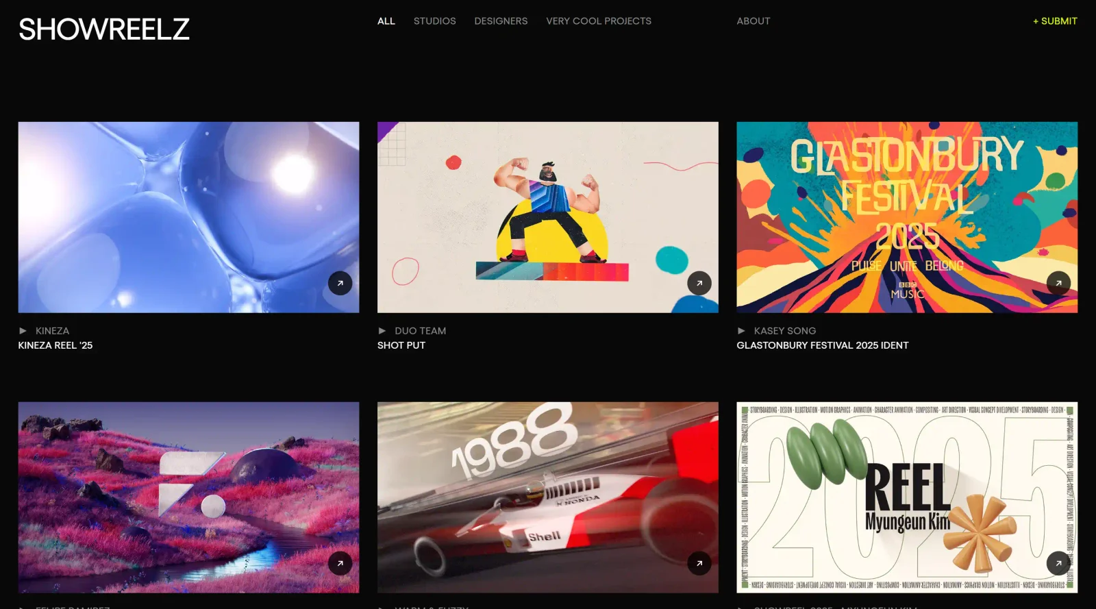 Showreelz screenshot