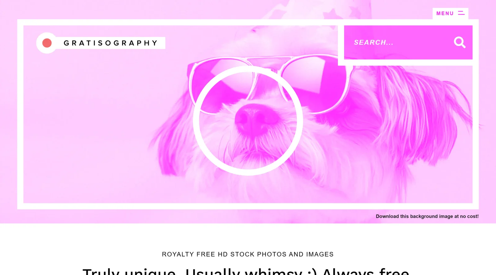 Gratisography screenshot