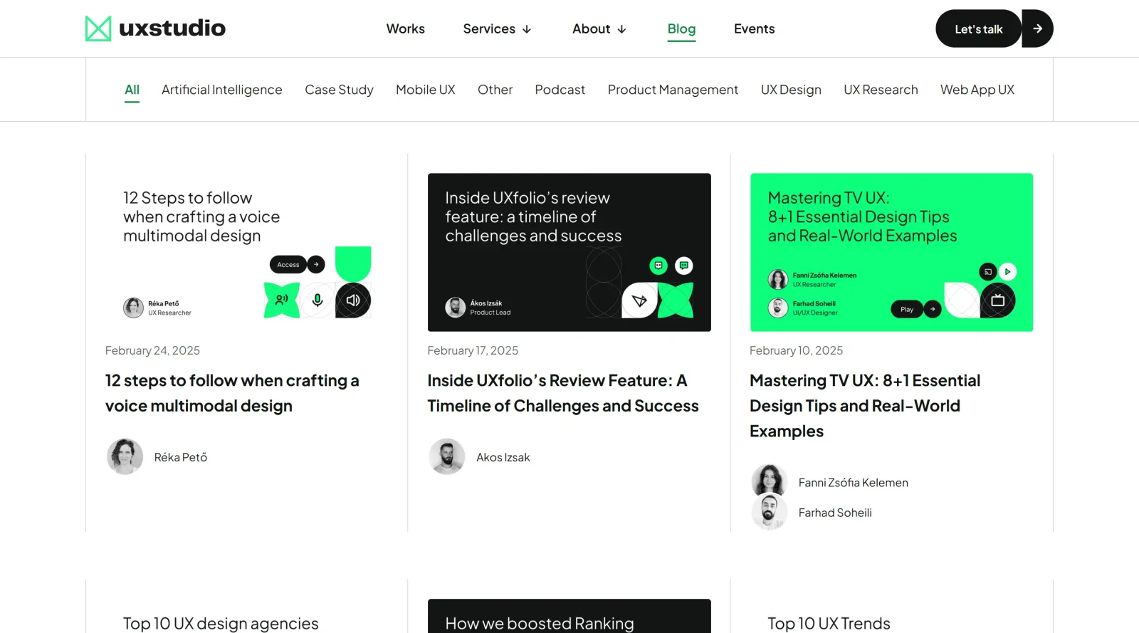 UX Studio screenshot