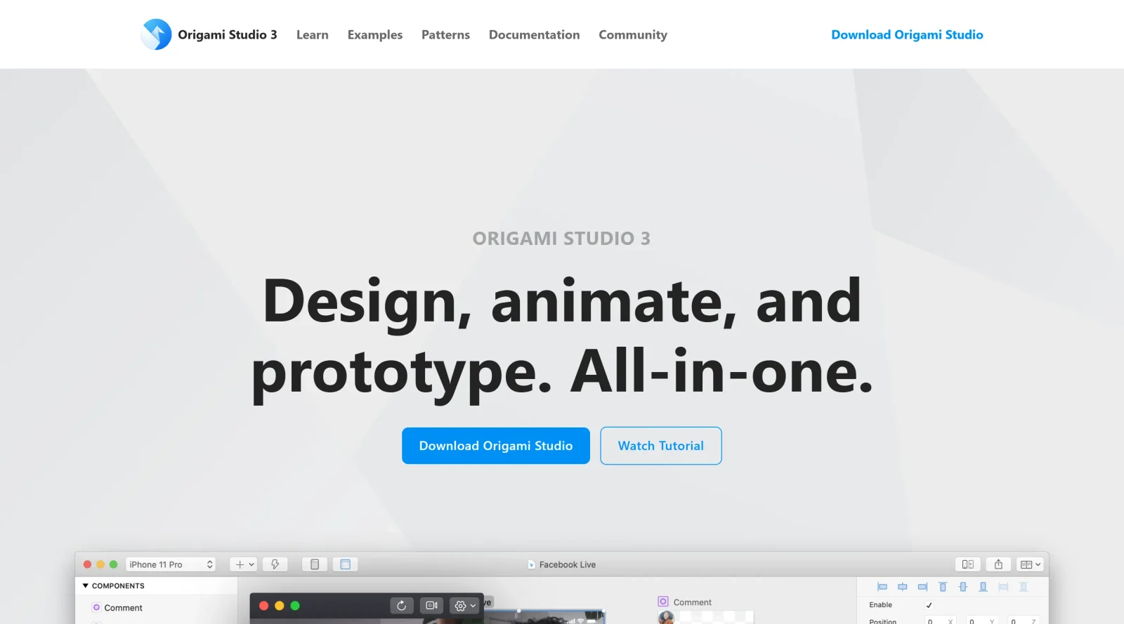Origami Studio screenshot