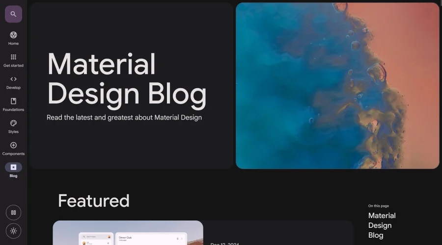 Material Design Blog