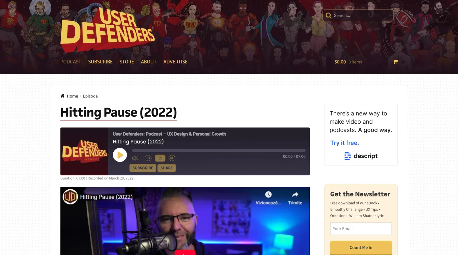 User Defenders screenshot