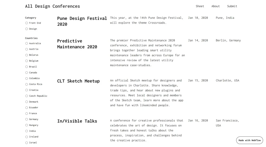 All Design Conferences