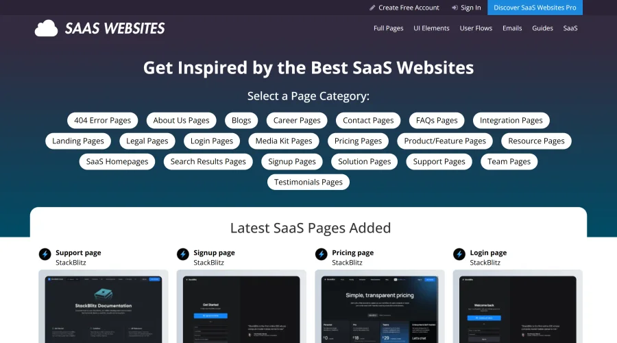SaaS Websites