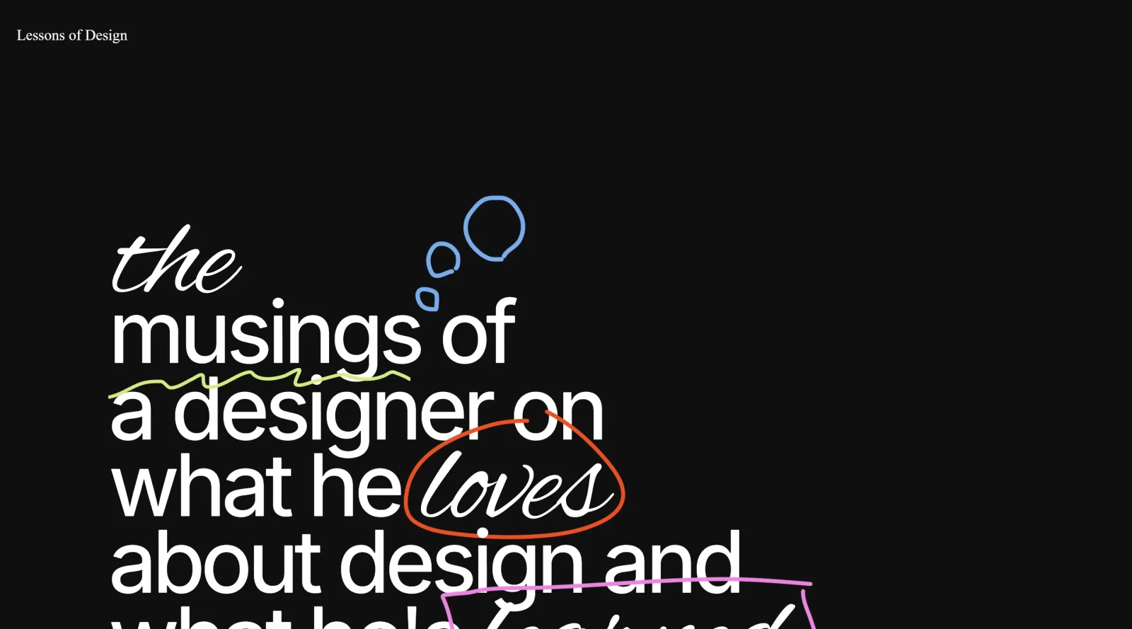 Lessons of Design screenshot