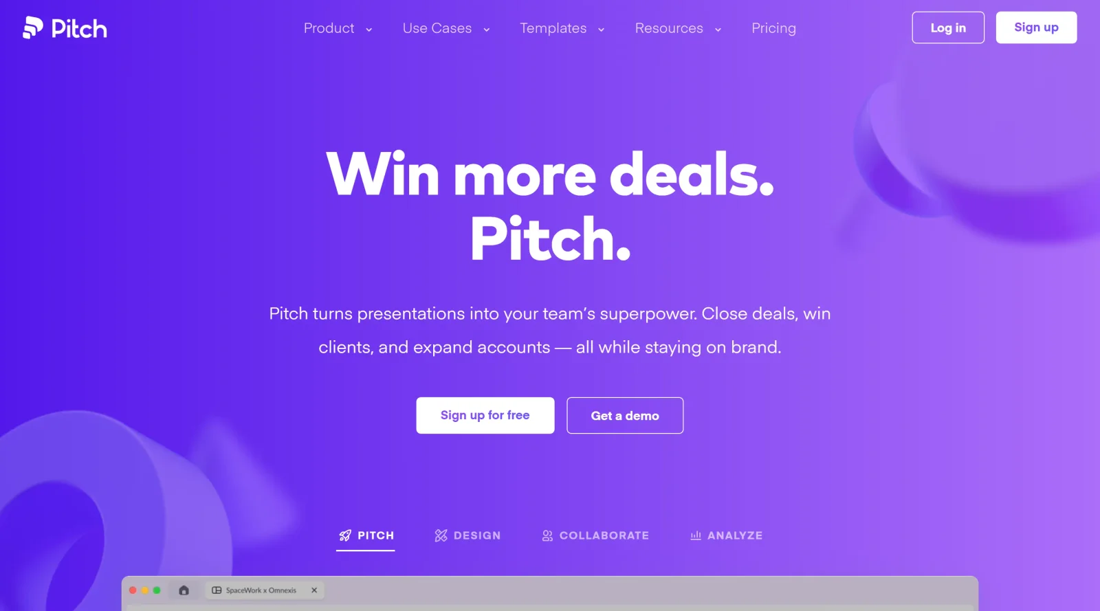 Pitch screenshot