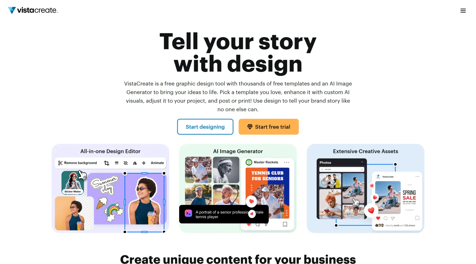 VistaCreate screenshot