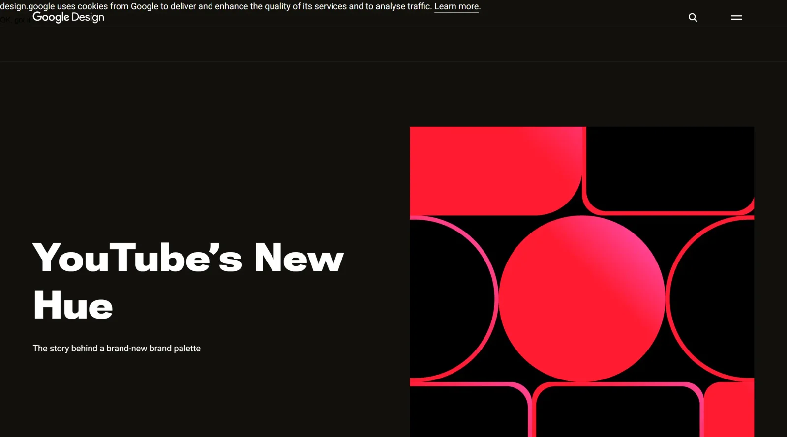 Google Design screenshot