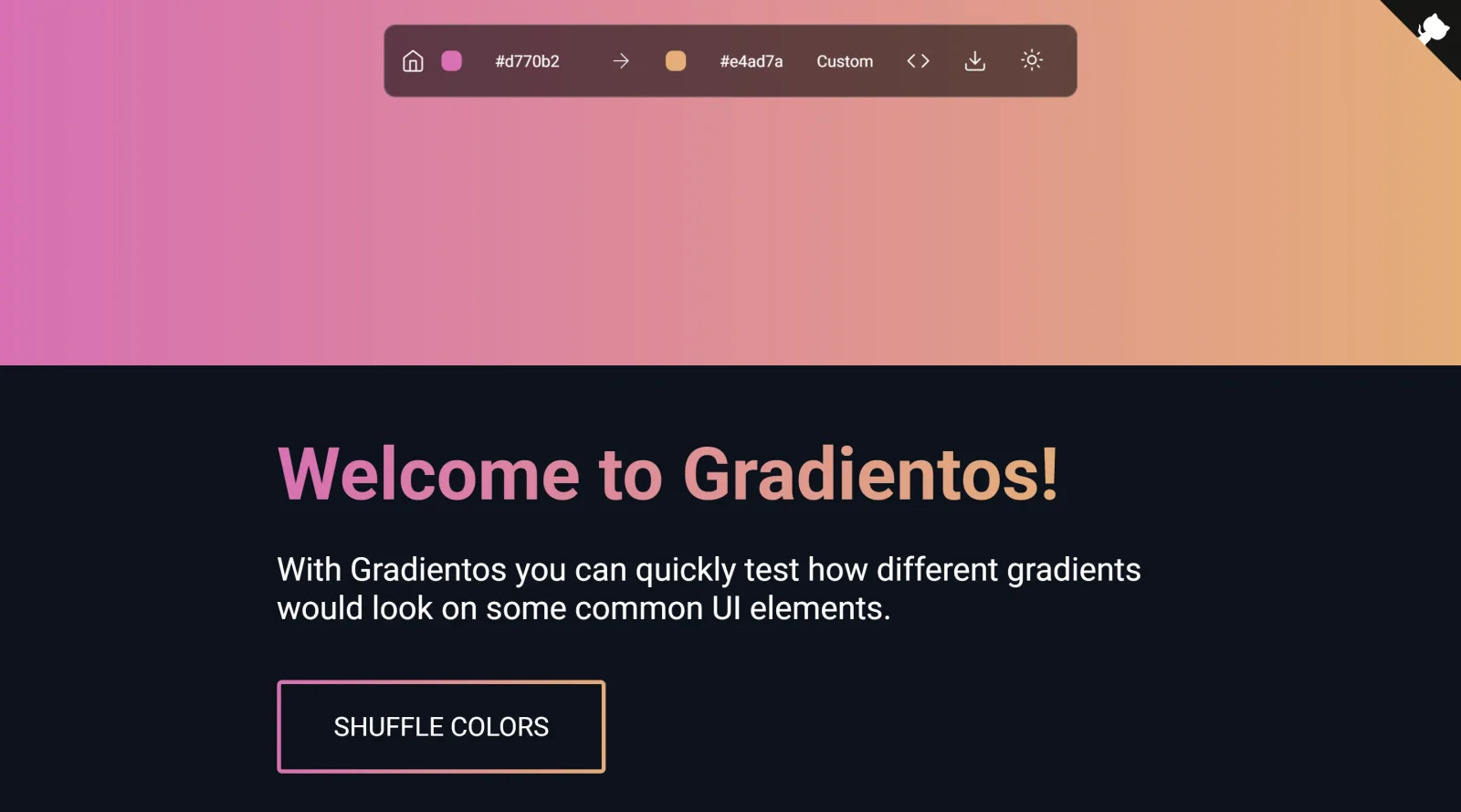 Gradientos screenshot