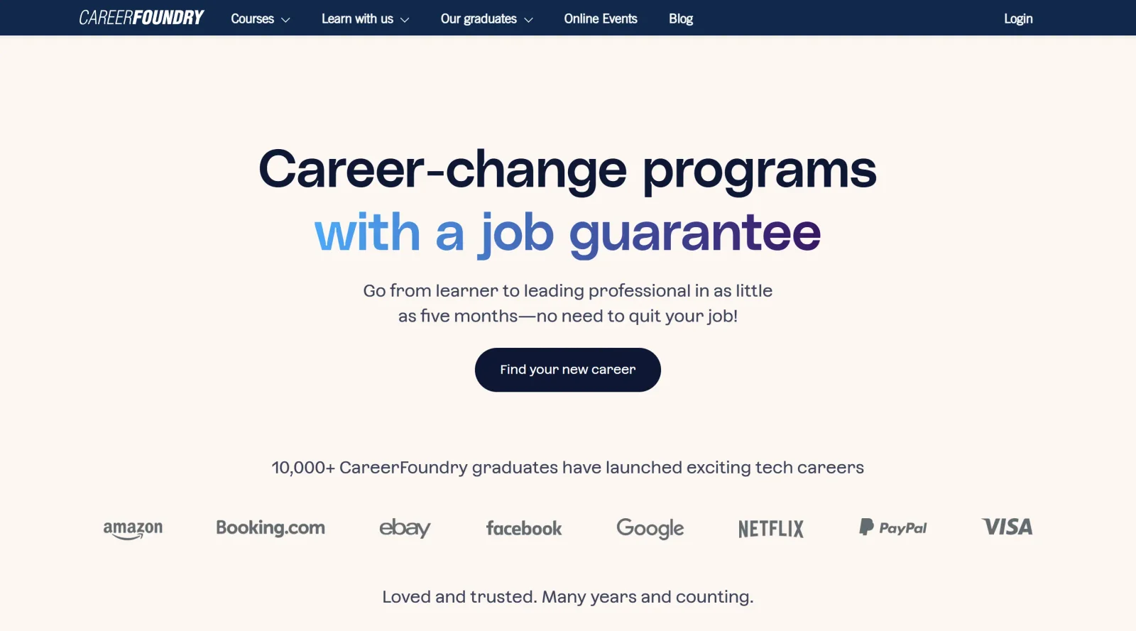 Career Foundry screenshot