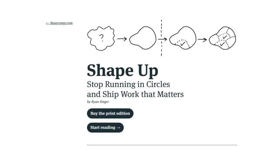 Shape Up - Stop Running in Circles and Ship Work that Matters