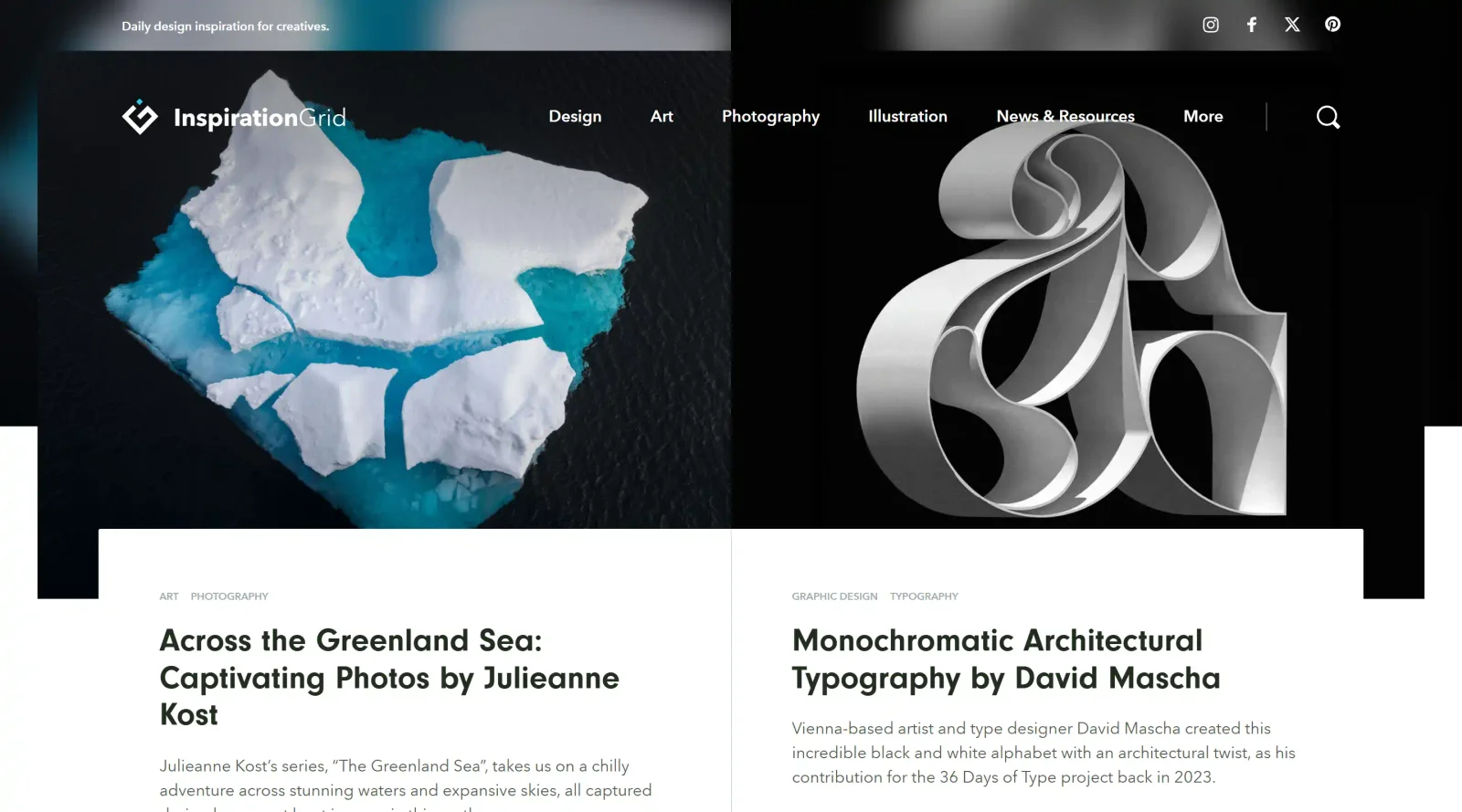 Inspiration Grid screenshot