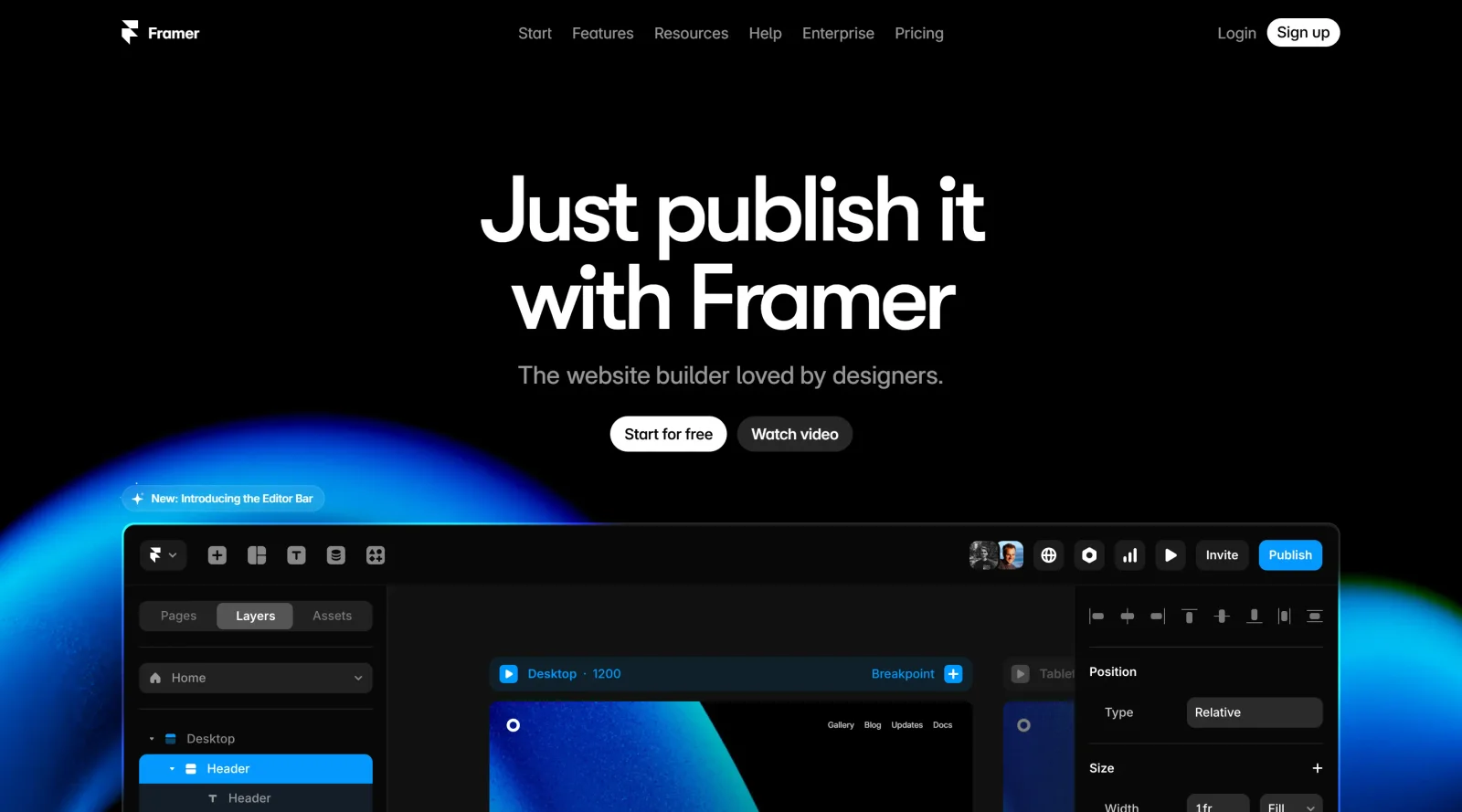 Framer screenshot