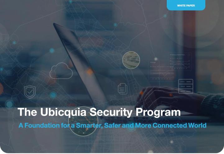 White paper outlining Ubicquia’s information security program and data protection practices