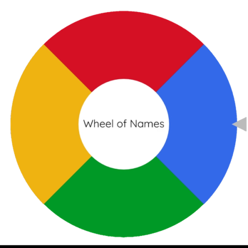 Screenshot of Wheel of Names