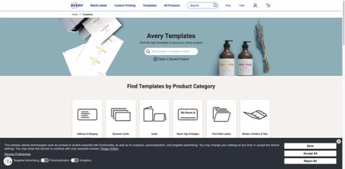 image of Label Templates | Templates for labels, cards and more - Avery