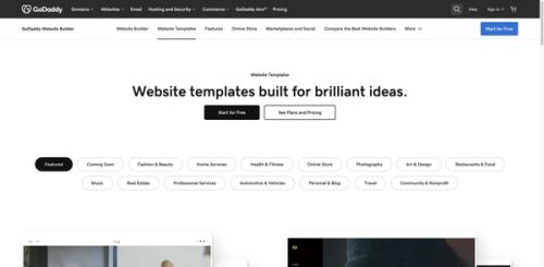 image of Website Templates | Get Beautiful Web Design Templates - GoDaddy