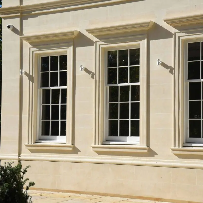 sliding sash windows in white