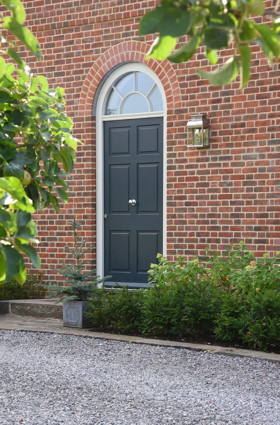 wooden entrance door