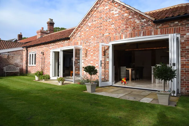 Timber bifold doors made bespoke