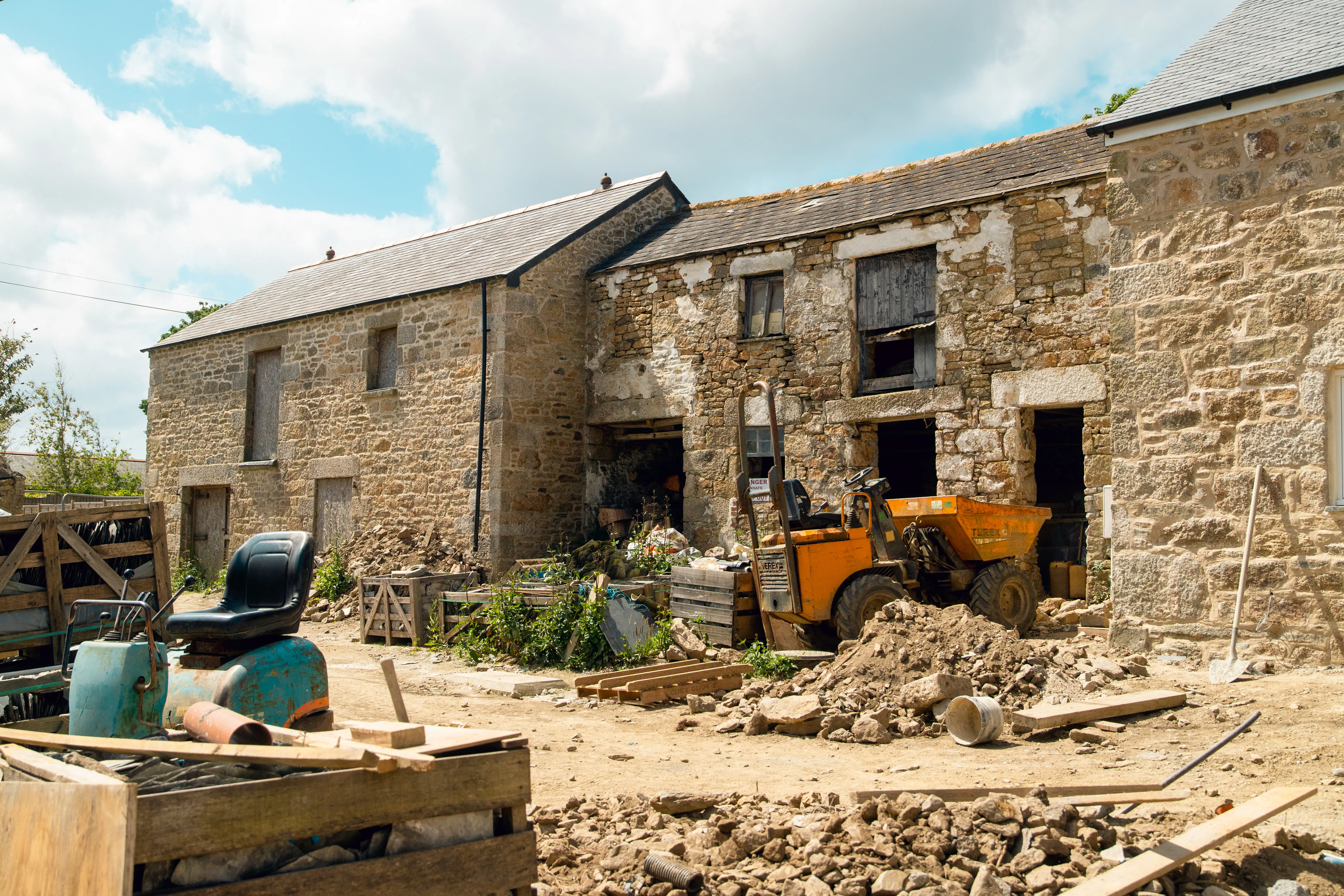 Building renovation new timber windows and doors