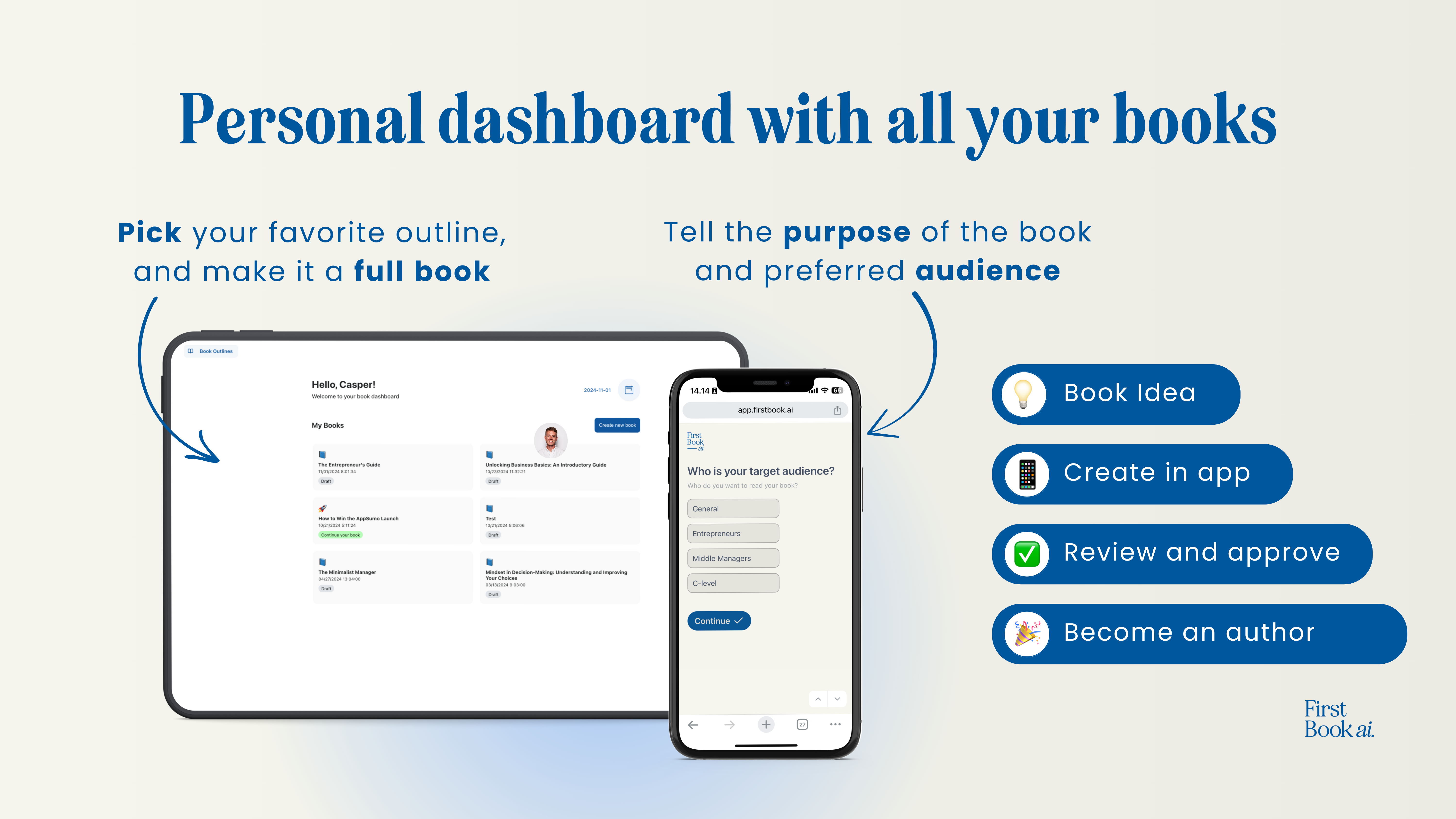 First Book ai helps individuals and companies generate full-length, high-quality books using artificial intelligence – and it’s now partnering with Aimie to help small businesses turn AI curiosity into concrete results.