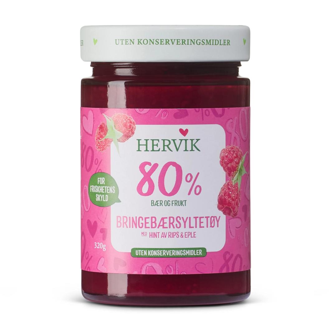 80 % Bringebærsyltetøy med hint av rips & eple