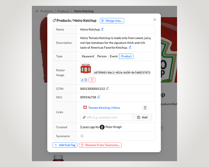 Intelligent Product Tagging