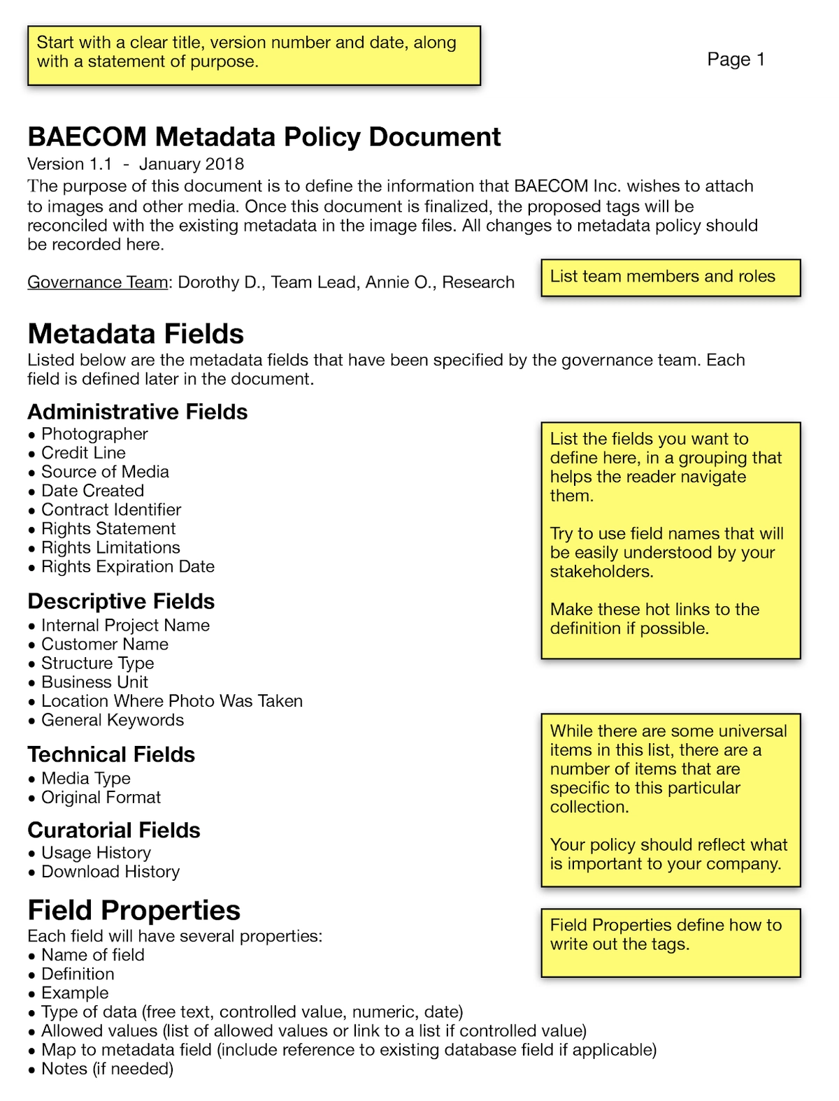 Creating a metadata policy | Mediagraph.io