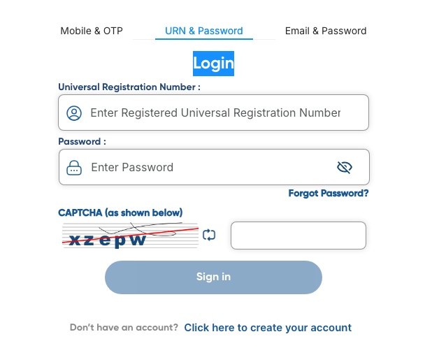 your Registered Email ID (with password)