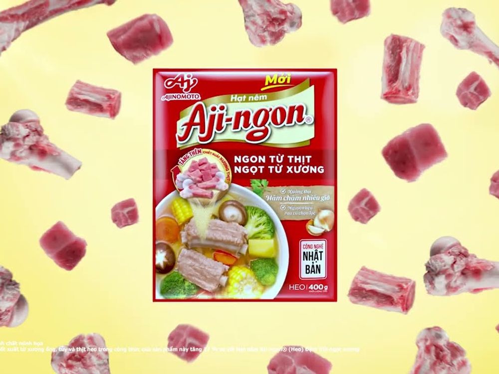 Aji-Ngon: Cải tiến mới — Ngon từ thịt, ngọt từ xương
