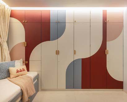 Artistic wardrobe finish