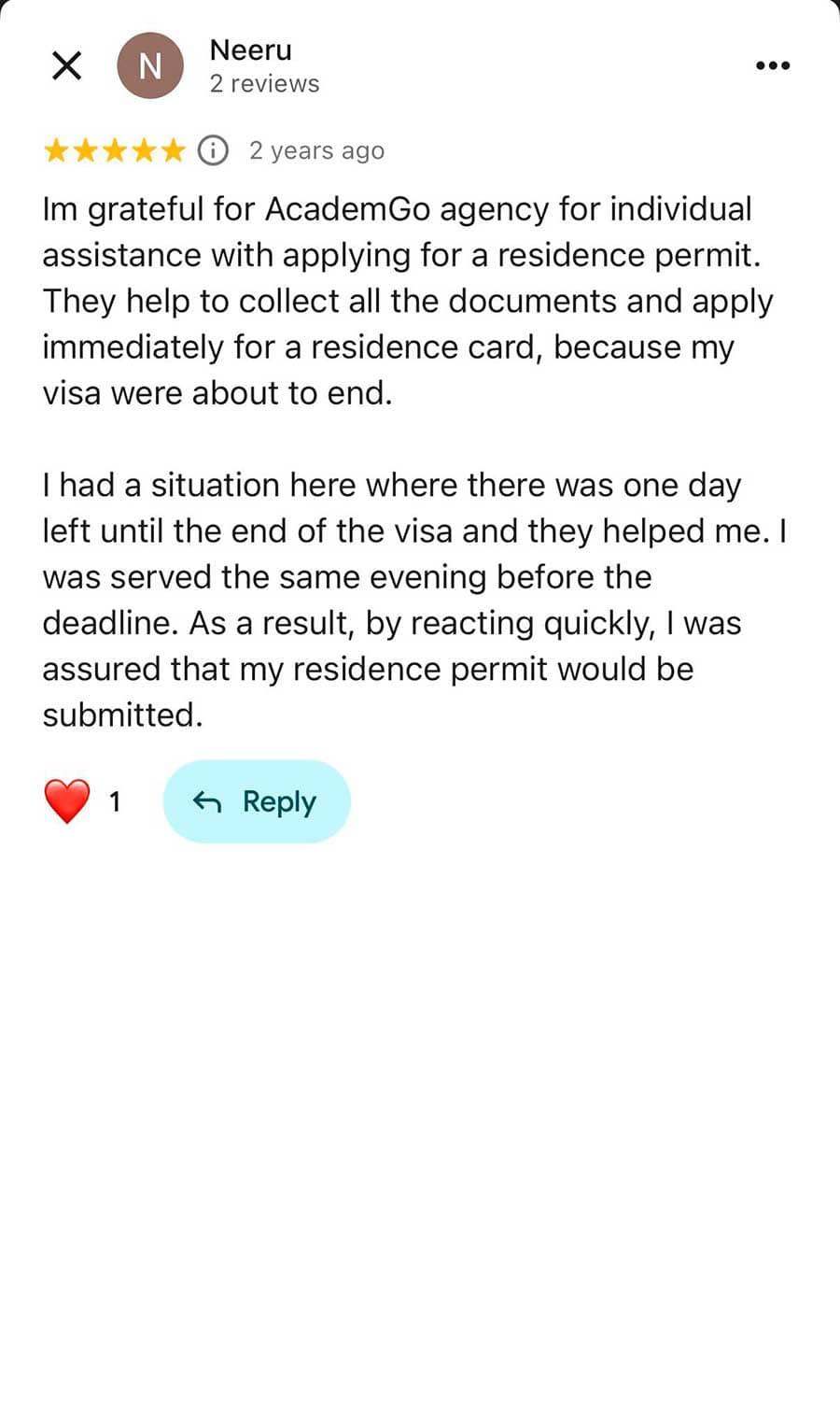 Student feedback 🇺🇸
