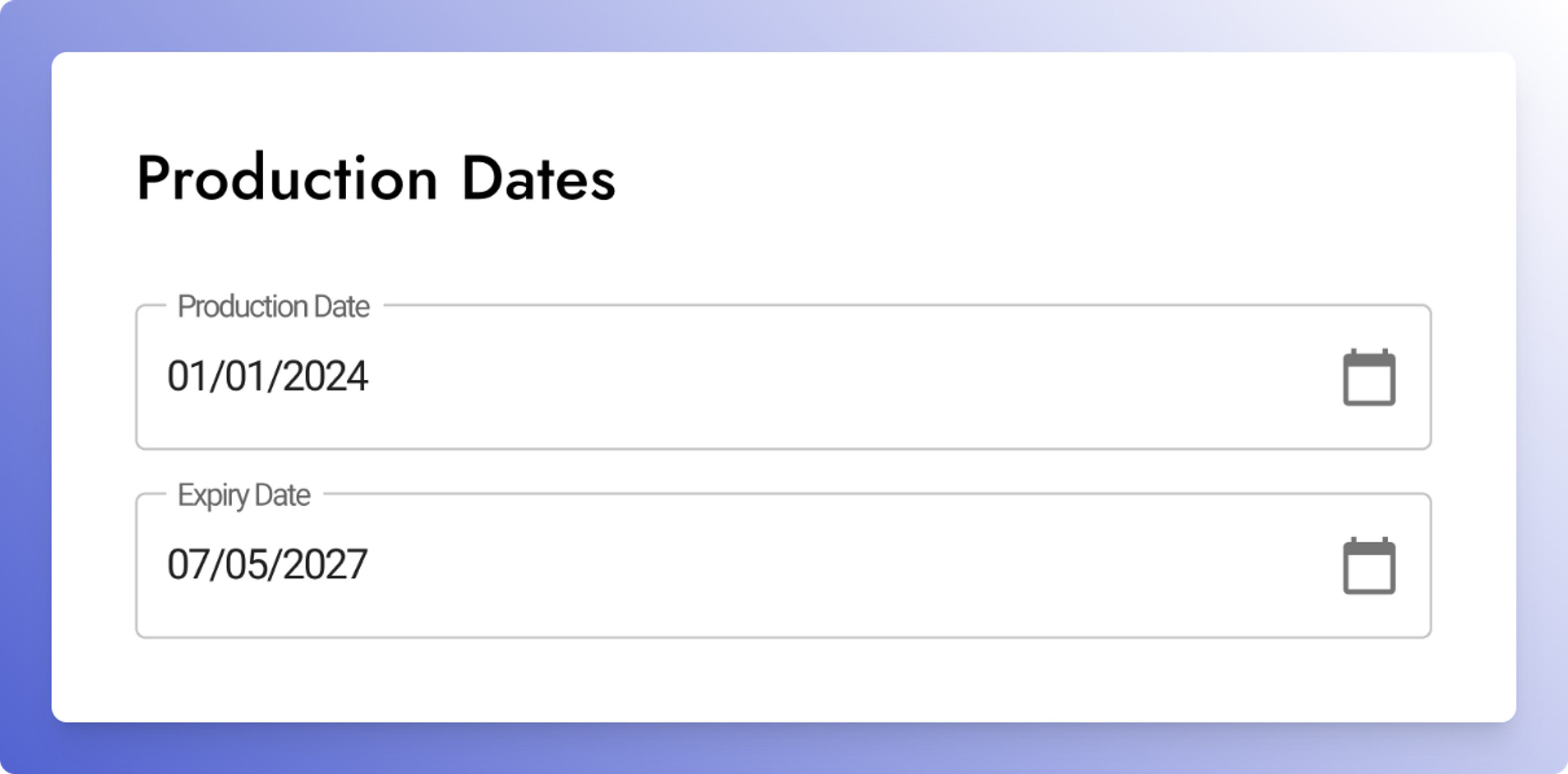 Shelf Life and Expiration Tracking