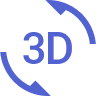 3D rotation icon